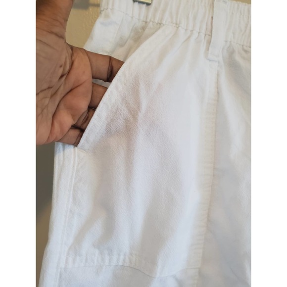 NWT Karen & Scott Women's White Petite Woven Drawstring Capri Pants Size PP - Picture 3 of 8